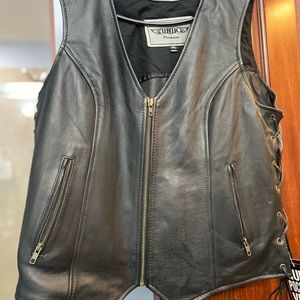UNIK Ladies Premium Leather Motorcycle Vest